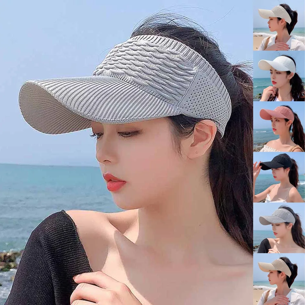 

Sports Sun Hats Women Breathable Hat Men's Cap Adjustable Classic Visor UV Protection Top Empty Tennis Golf Running