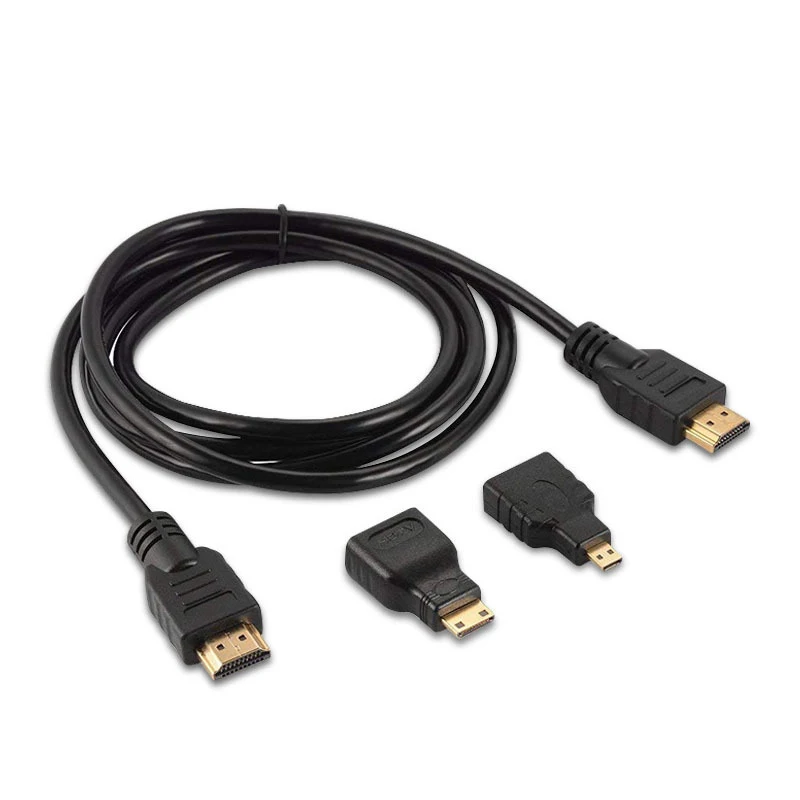 

High quality Mini HDMI-compatible adapter Micro HDMI connector 1.5 meters 4K HD cable suitable for PS3 HDTV DVD XBOX PC Pro