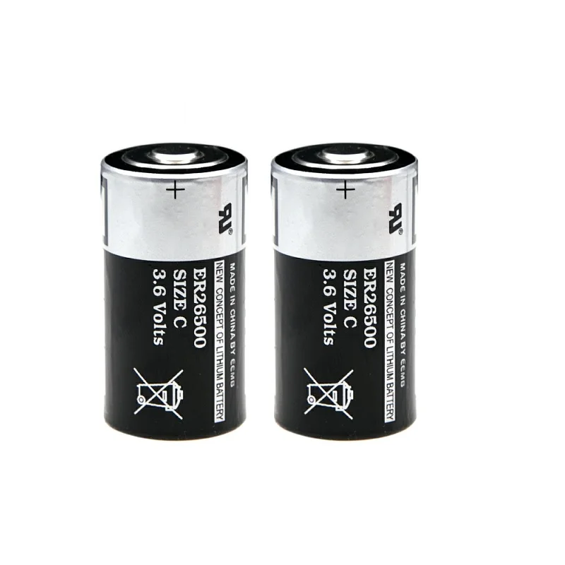 

Brand New 2Pcs ER26500 3.6V 9000mAh C type PLC control lithium battery