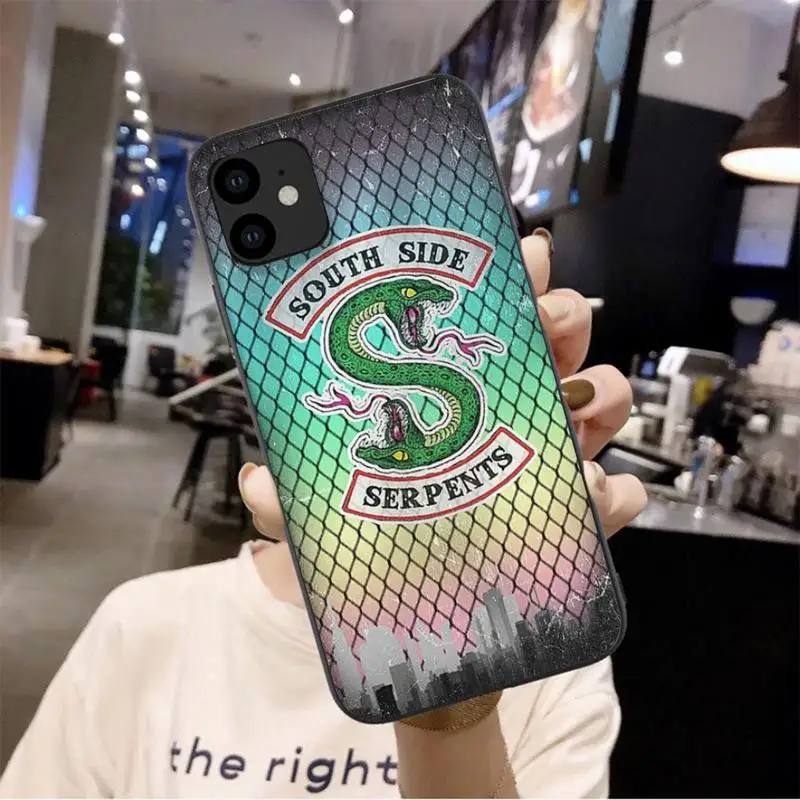 

Riverdale Southside Serpents Phone Case For Iphone 6 6s 7 8 Plus XR X XS XSmax 11 12 Pro Mini Max