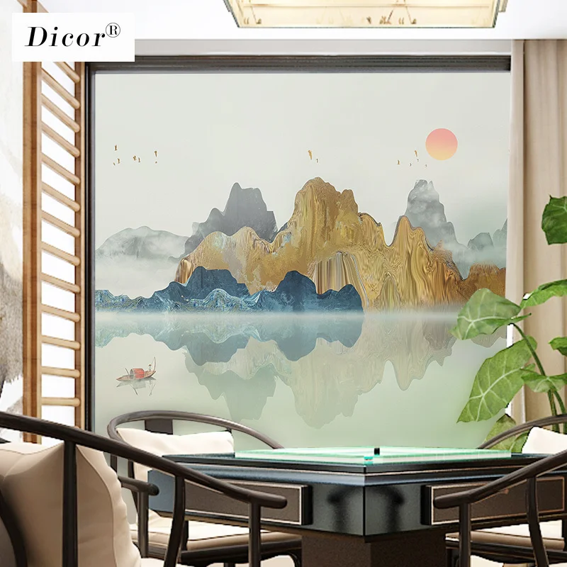 [Серия с природными пейзажами] Большая роскошная матовая пленка на окно