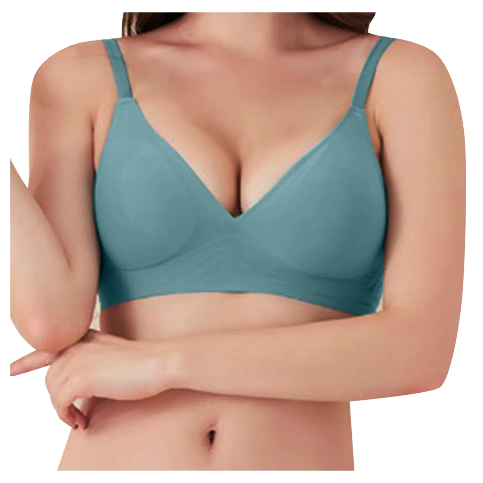 

Sexy Seamless Women Bra Push Up Dessous Femme Lingerie Top Dentelle Plunge Bra Lenceria Mujer Solid Color Brallete Adjustable