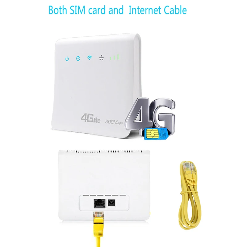 300 Мбит/с Wi Fi роутеры 4G Lte Cpe мобильный роутер с портом локальной сети Поддержка