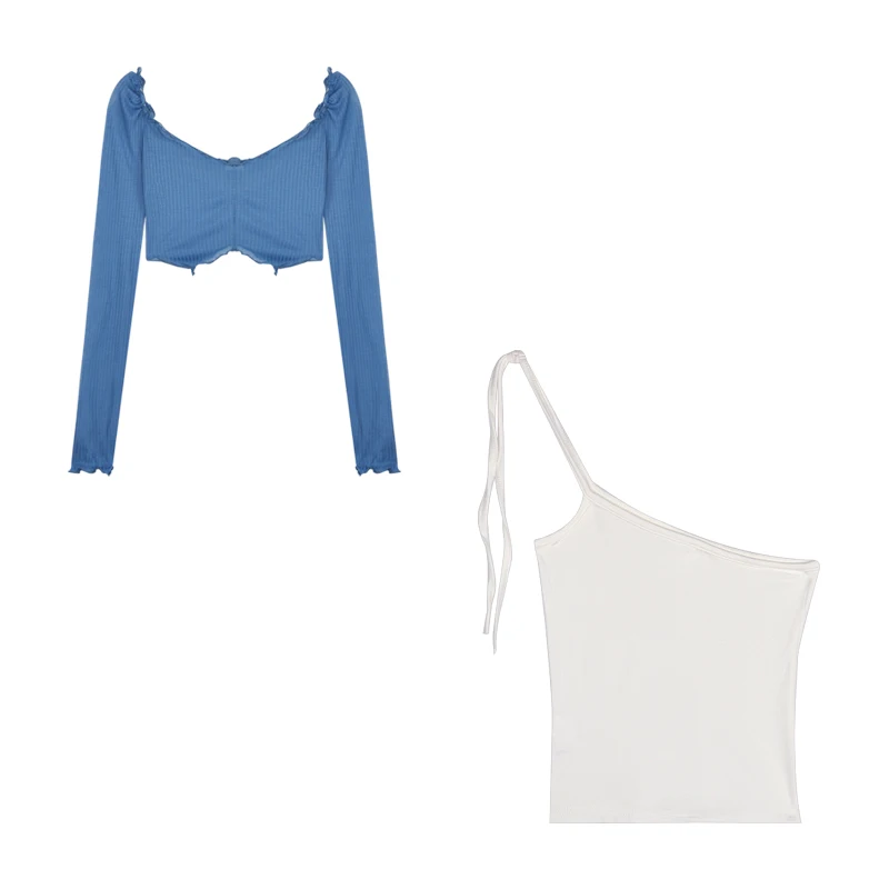 Женский вязаный кардиган ярких цветов в рубчик на осень и зиму с длинным рукавом