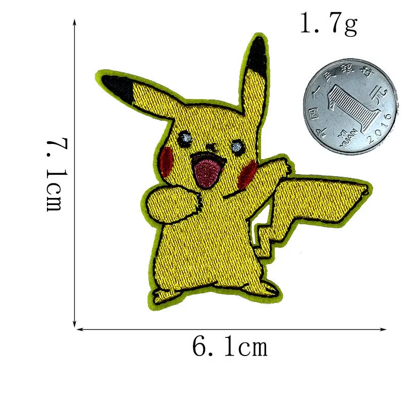 5 шт. нашивки с героями мультфильмов карманные изображением Пикачу кинозвезды