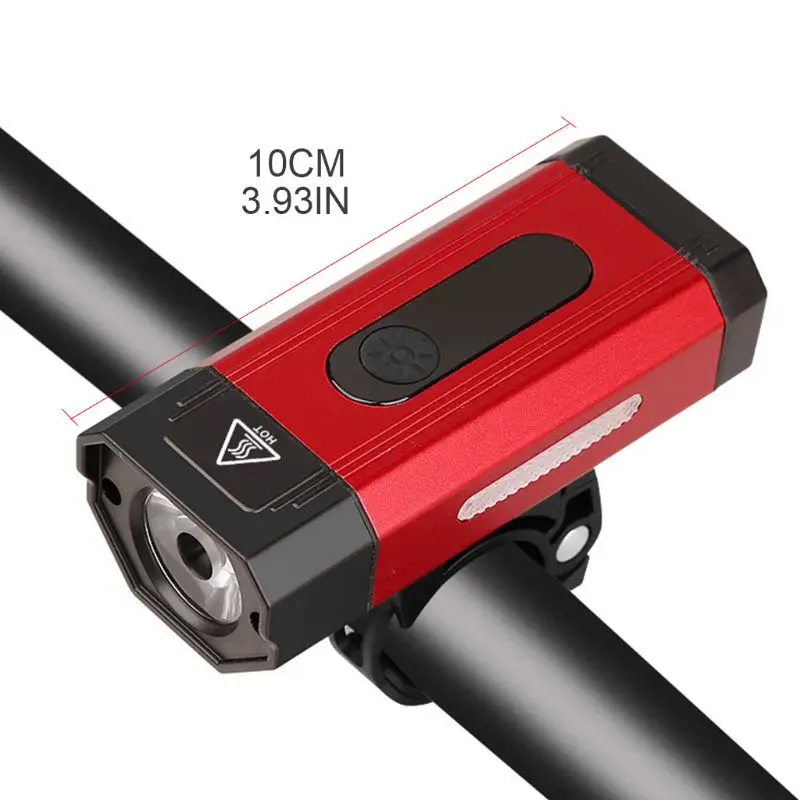

800lm Super Bright Bicycle Highlight USB Rechargeable Night Riding LED Safety Lamp Easy to Install for Road Mountain Bike Cycli