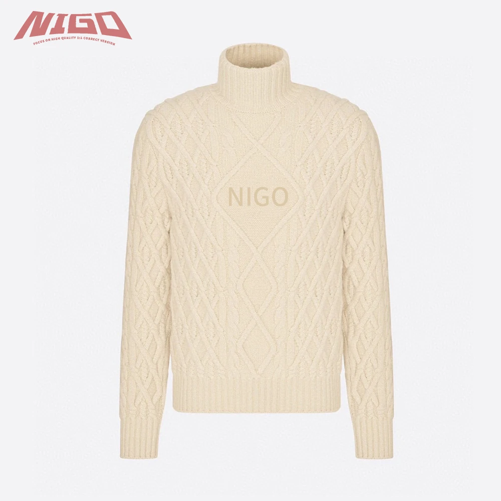 

NIGO 21ss кашемировый шерстяной свитер # nigo3269