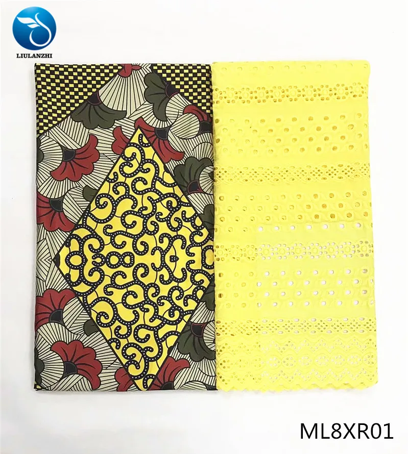 Африканская кружевная атласная ткань LIULANZHI Новое поступление хлопковое кружево