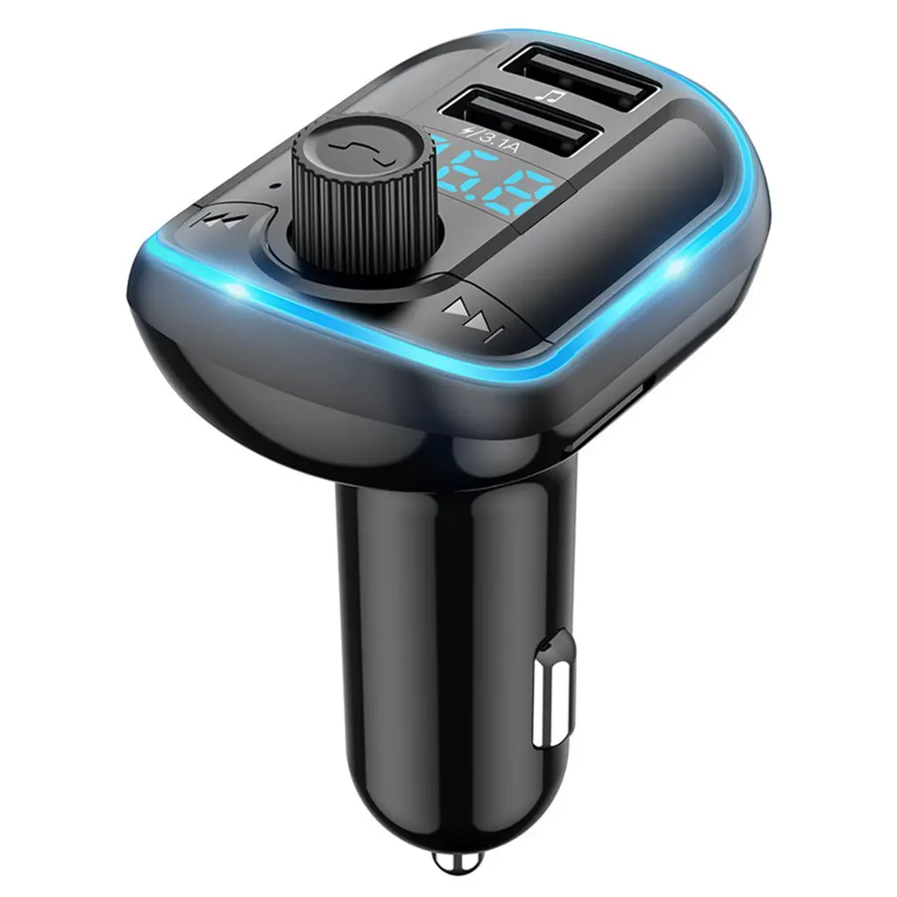 

Wireless Car Accessories Kit Handsfree Calling FM Transmitter Bluetooth 5.0 Car MP3 Player 3.1A Dual USB Car Phone Charger