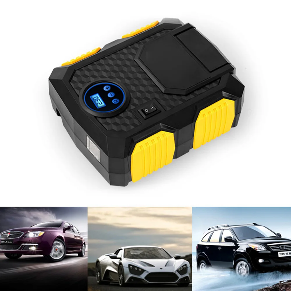 Портативный цифровой насос для шин 12 в автомобильный портативный воздушный