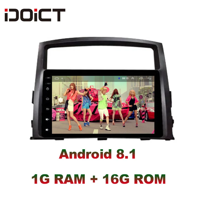 Автомобильный DVD плеер IDOICT Android 8 1 с GPS навигацией мультимедиа для Mitsubishi Pajero V93 V97