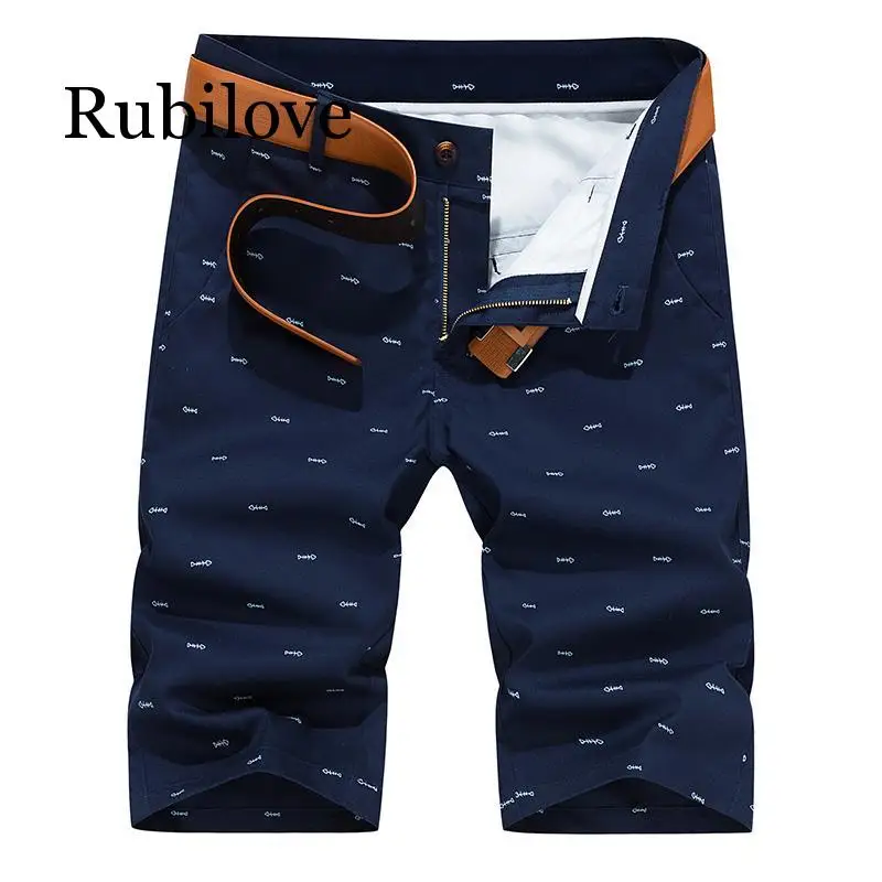 

2020 Men Shorts Summer Fashion Solid Color Casual Male Shorts Bermuda Knee Length Plus Size 28-40 Straight