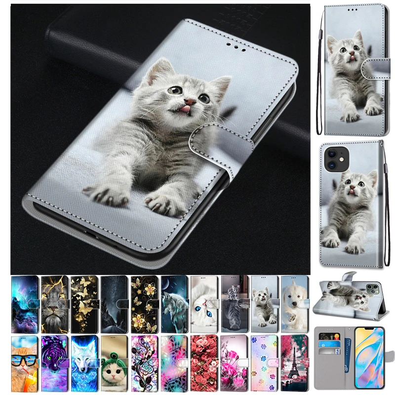 Кожаный чехол для ZTE Blade A3 A5 A7 A7s 2020 2019 A31 A51 A71 чехол-книжка Стильный телефона