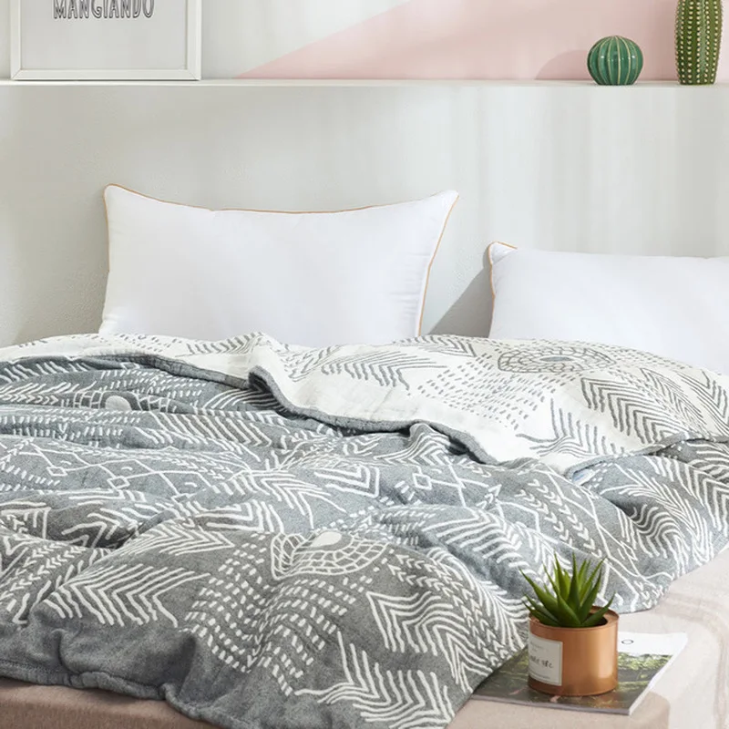 Супер мягкое одеяло 100% хлопок авиационный диван офисное детское полотенце для