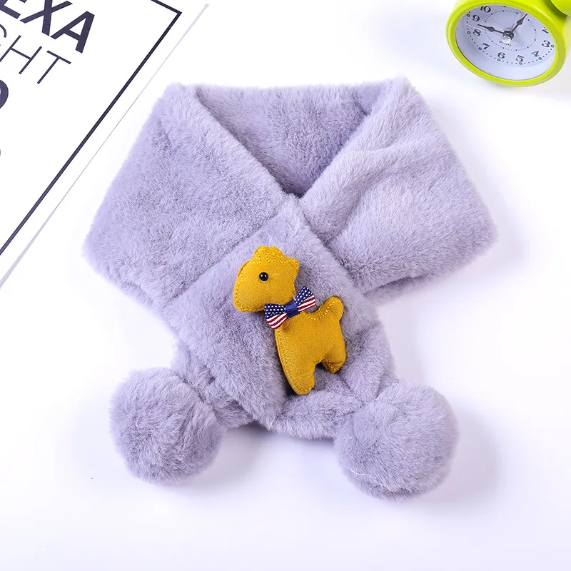 Детские шарфы Новинка Сезон Зима с героями мультфильмов в Корейском стиле милые