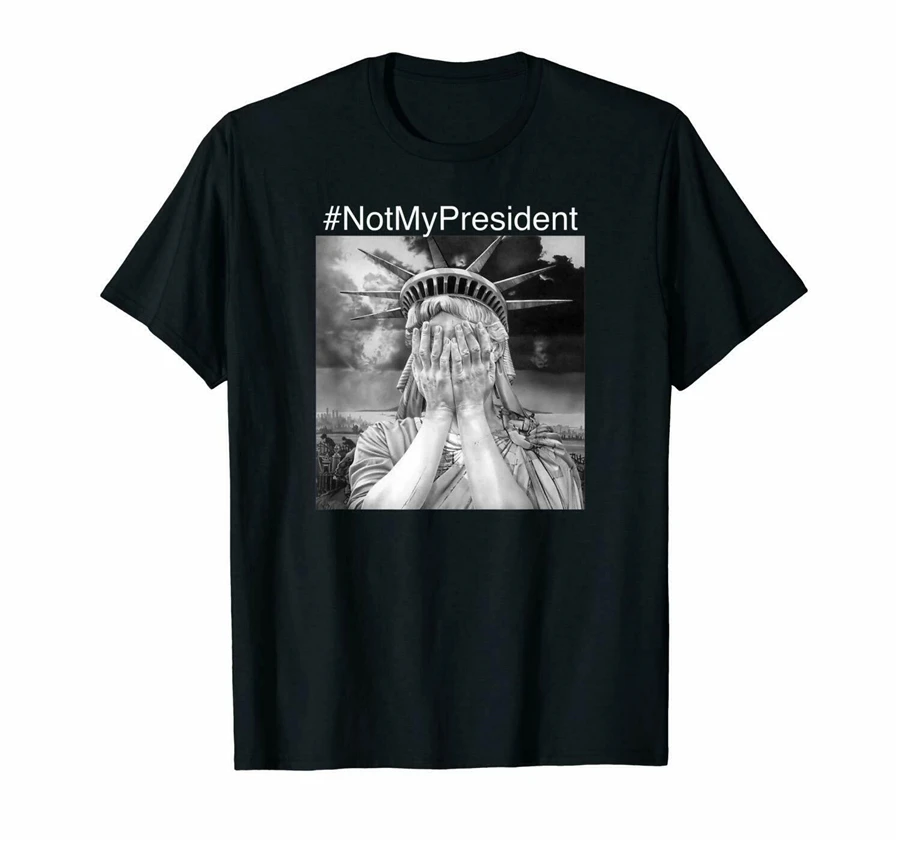 911 футболка с надписью Not My President хлопковая Sad josted Status of Liberty модная крутая