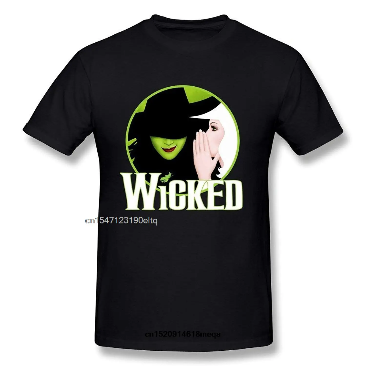 

funny t shirts Men's Wicked Musical Poster Cotton Short Sleeve T-Shirt