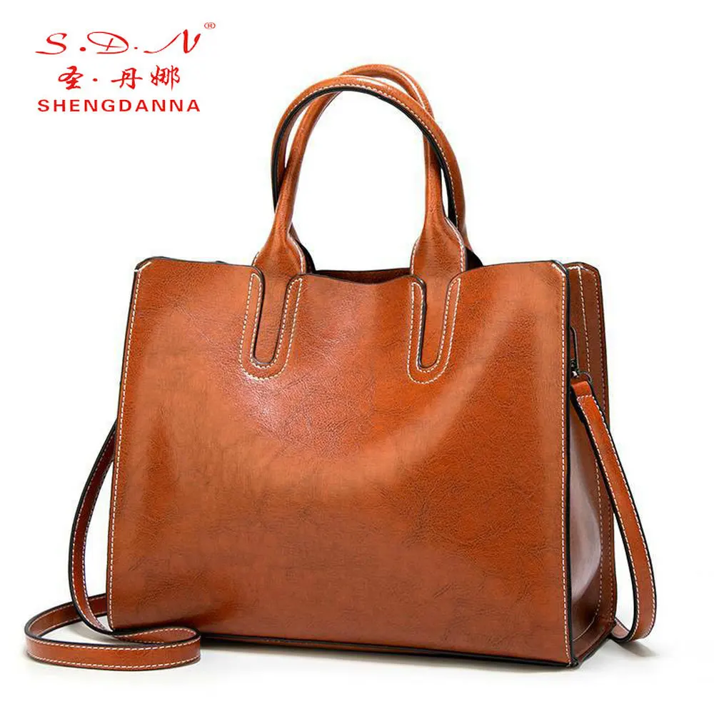 SDN женская сумка через плечо в европейском и американском ретро стиле однотонная