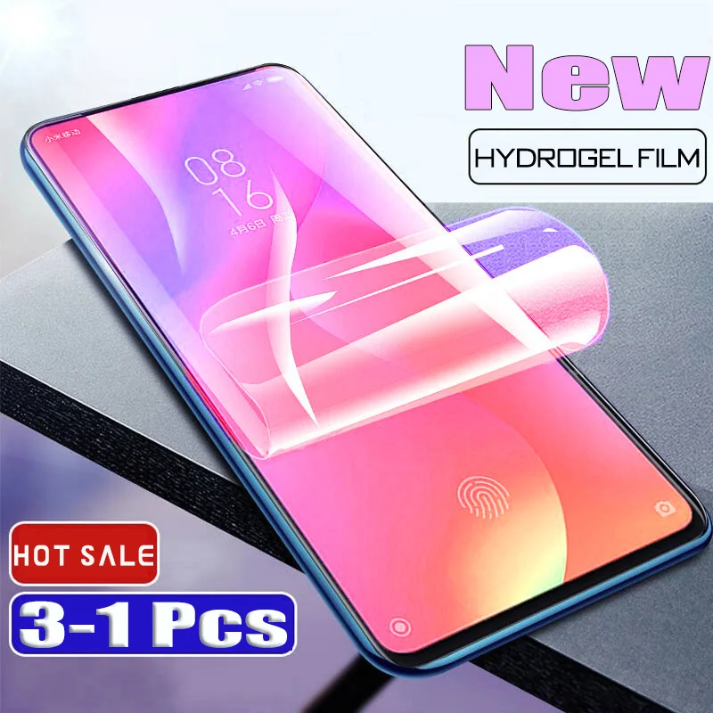 

3-1Pcs Full Cover Hydrogel Soft Film For Xiaomi 9T Pro 8 Lite 9 SE cc9 Screen Protector For Xiaomi A1 A2 A3 Lite Protective Film