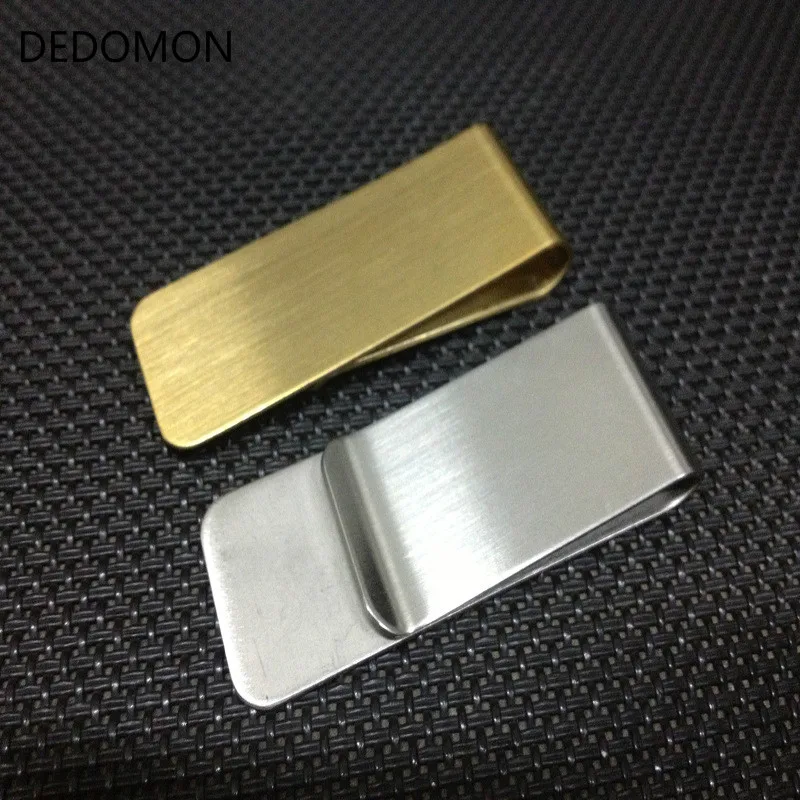 

High Quality Stainless Steel Metal Money Clip Fashion Simple Gold Silver Dollar Cash Clamp Holder Wallet for Men