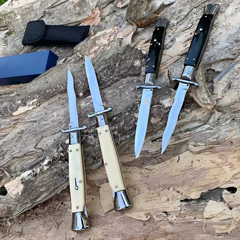 Новый 11-дюймовый Автоматический складной нож с лезвием зеркальный легкий 440