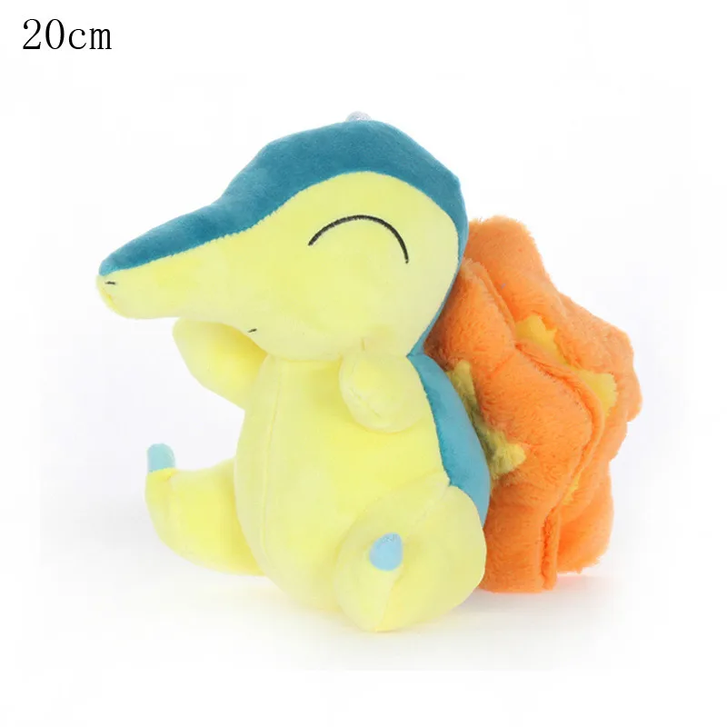 Cyndaquil 40 стилей TAKARA TOMY Покемон Пикачу мягкая игрушка Сквиртл хобби аниме плюшевая кукла игрушки для детей подарок на Рождество - Цвет: Cyndaquil