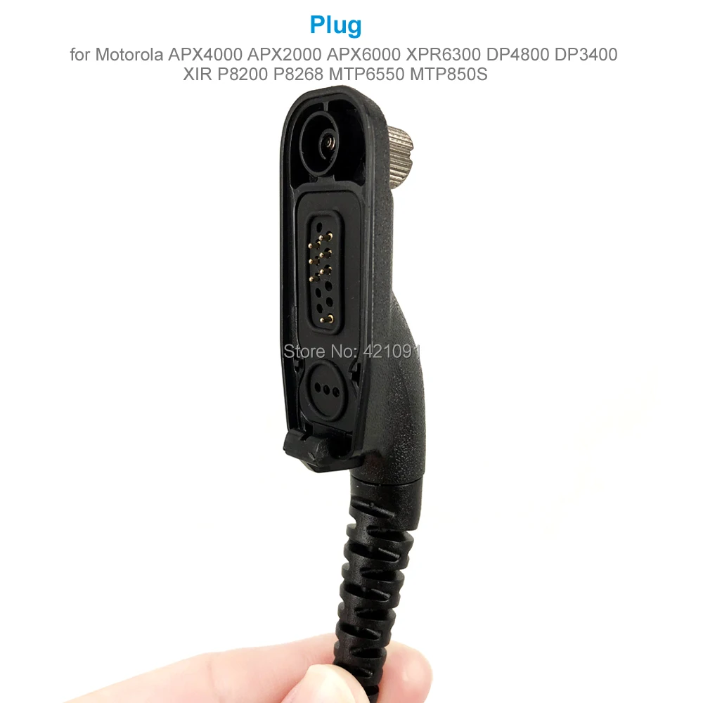 Air Earpiece Mic for Motorola MTP6550 MTP850S XIR P8268 P8200 APX4000 APX2000 APX6000 DP4800 DP3400 Walkie Talkie Headset