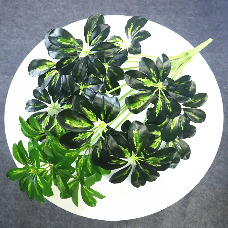 Искусственные тропические растения 70 см 18 листьев пластиковая Пальма ветка