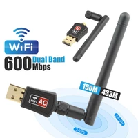 hannord wifi adapter ac600m dual band 5g2 4ghz wireless usb adapter network card wifi receiver usb ethernet lan adapter for pc