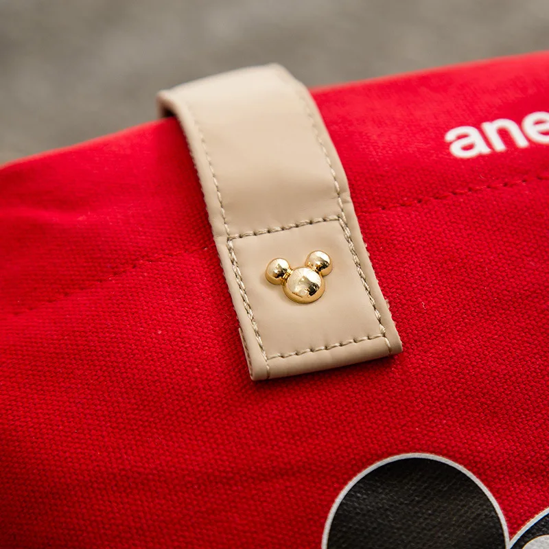 Женская холщовая сумка мессенджер через плечо с изображением Микки Мауса|Сумки