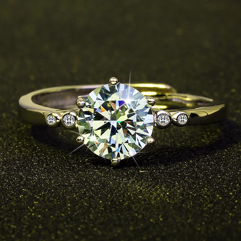 

Classic White Gold Plated Round Cut Zircon Wedding Ring Bridal Wedding Band Engagement Jewelry Promise Ring for Women