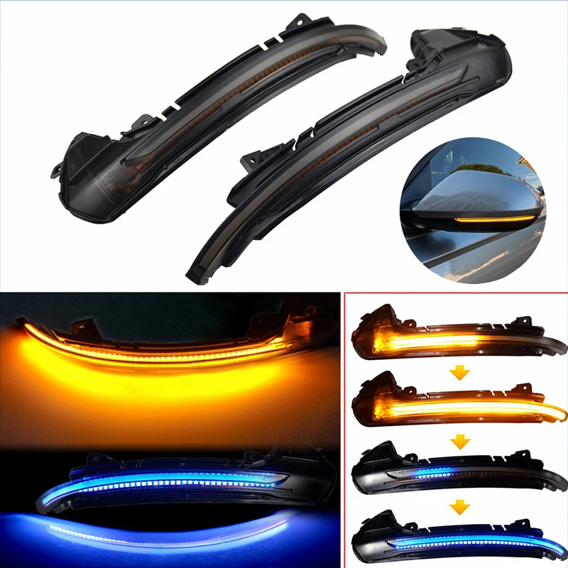 

Car LED Dynamic Turn Signal Light Rearview Side Mirror Light Indicator Blinker For Audi A6 C7 C7.5 RS6 S6 4G 2012 2013 2017 2018