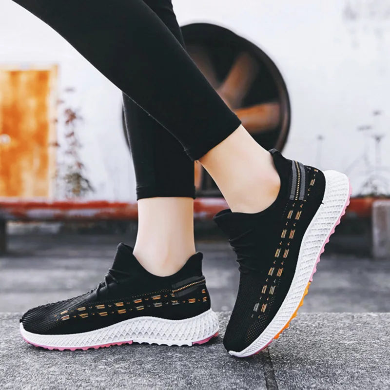 Кроссовки мужские сетчатые на шнуровке Повседневная Удобная дышащая легкая