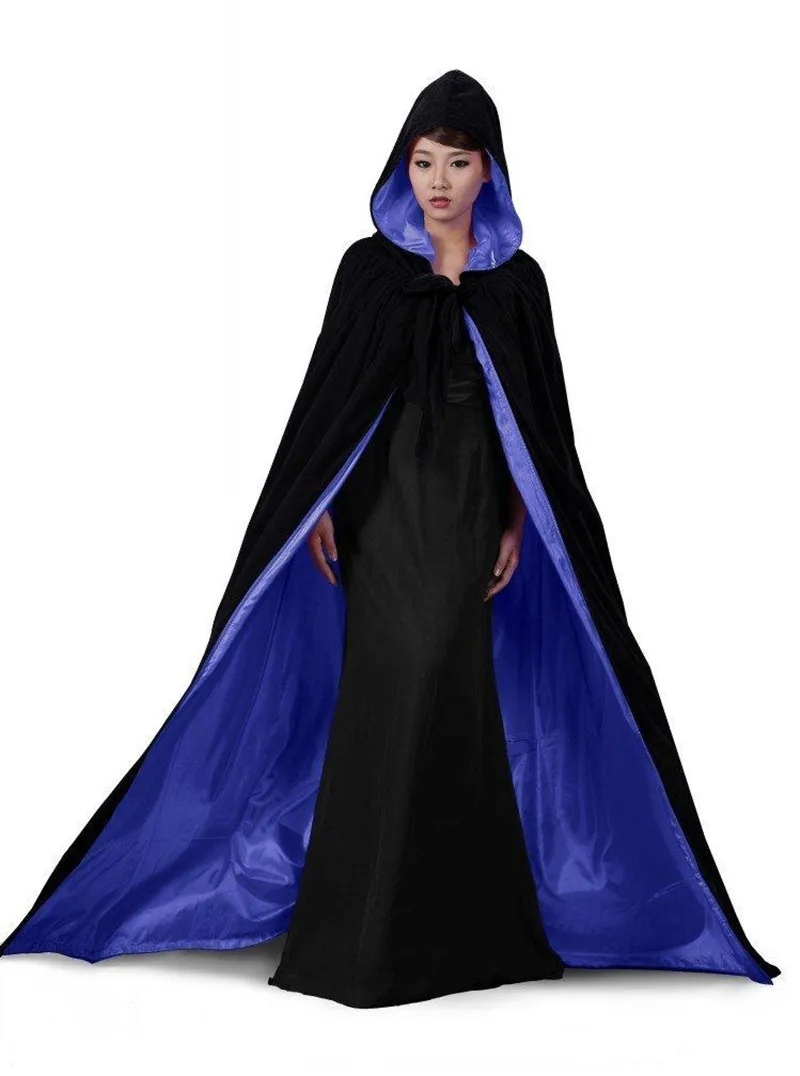 Бархатная накидка с капюшоном зимние свадебные накидки дешевая Wicca Robe Wram