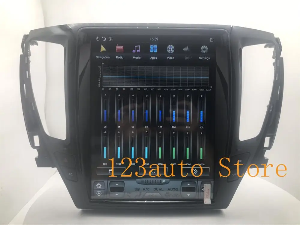 12 1 ''вертикальный экран Tesla Style Android 9 0 автомобильный DVD GPS плеер navi auto для MITSUBISHI