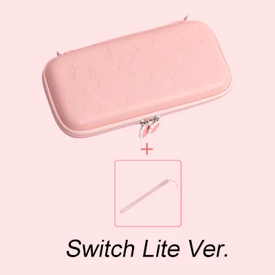 Для nintendo Switch Lite сумка для хранения NS Switch Lite мини-протектор Силиконовый чехол для nintendo switch Lite аксессуары - Цвет: Sakura Pink