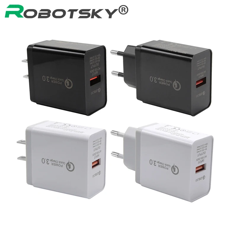 

Сетевое зарядное устройство с USB-портами и поддержкой быстрой зарядки, 3,0