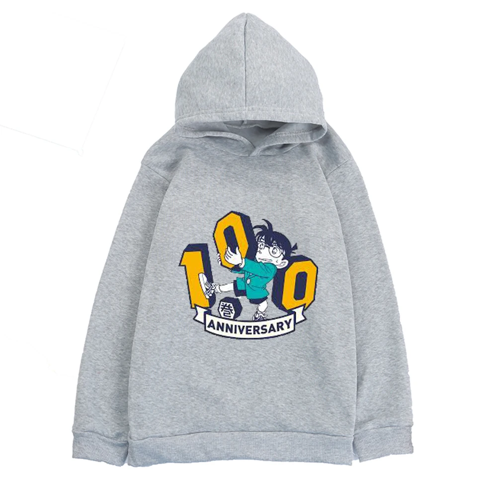 

Anime Conan hoodies hooded with printed for boys and girls japanese anime manga cartoon hoodies long sleeve kids colthes