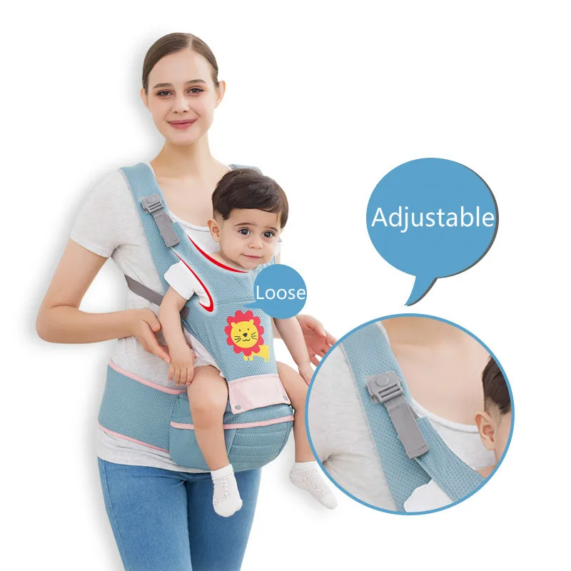 Cartoon 360 Ergonomic Baby Carrier Infant Kid Hipseat Sling Front Facing Kangaroo Baby Wrap Carrier for Baby Travel 0-36 Months