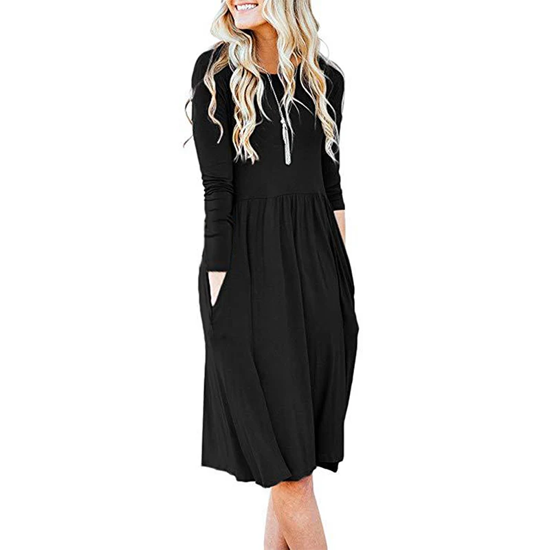 

Sunflower Dresses Women Long Beach Dots Floral Print Dress Loose Long Sleeve O-neck Sexy Party Dress A-line Vestidos De Fiesta