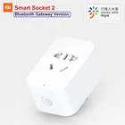 Умная розетка Xiaomi Mijia 2, совместим с Bluetooth, беспроводной адаптер для удаленного управления, включение и выключение с телефоном, для приложения Mihome