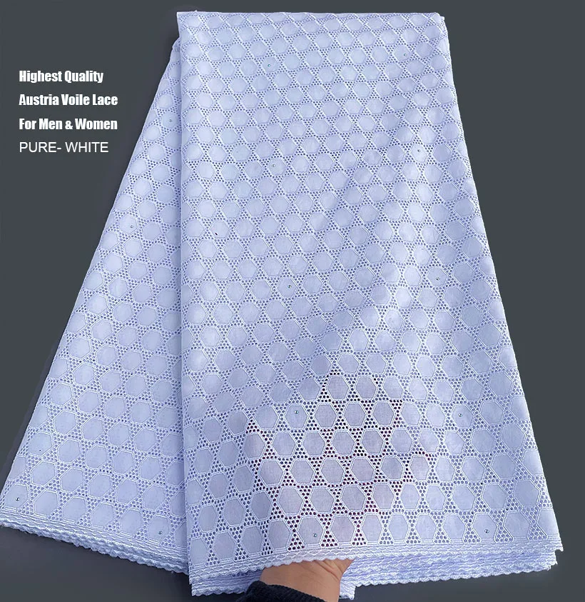 Эксклюзивное Оригинальное Австрийское полированное хлопковое кружево высшего