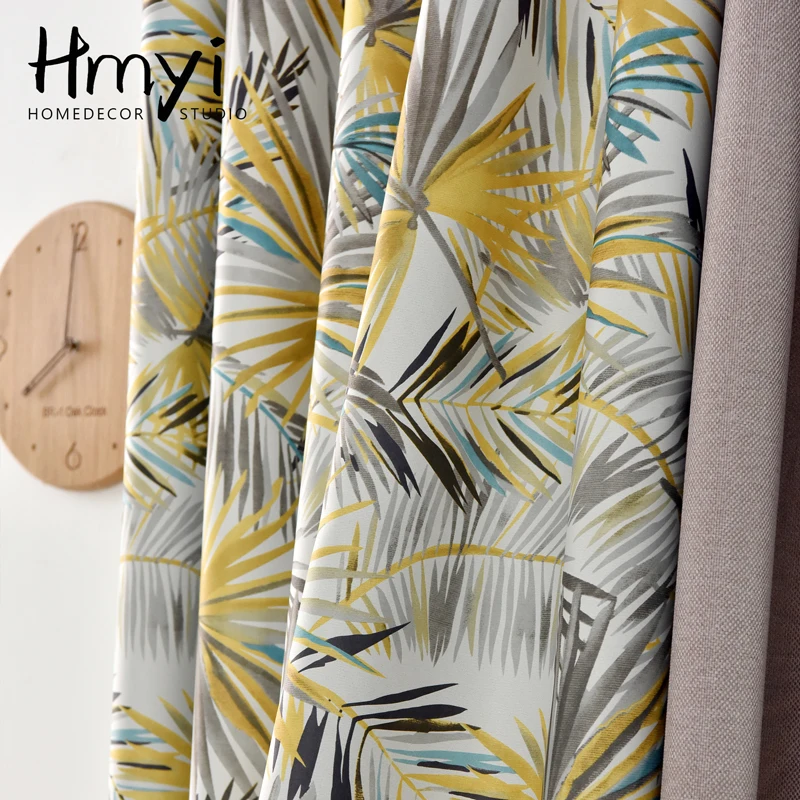 Американский пасторальный цветочный вышитые шторы для гостиной занавески окон