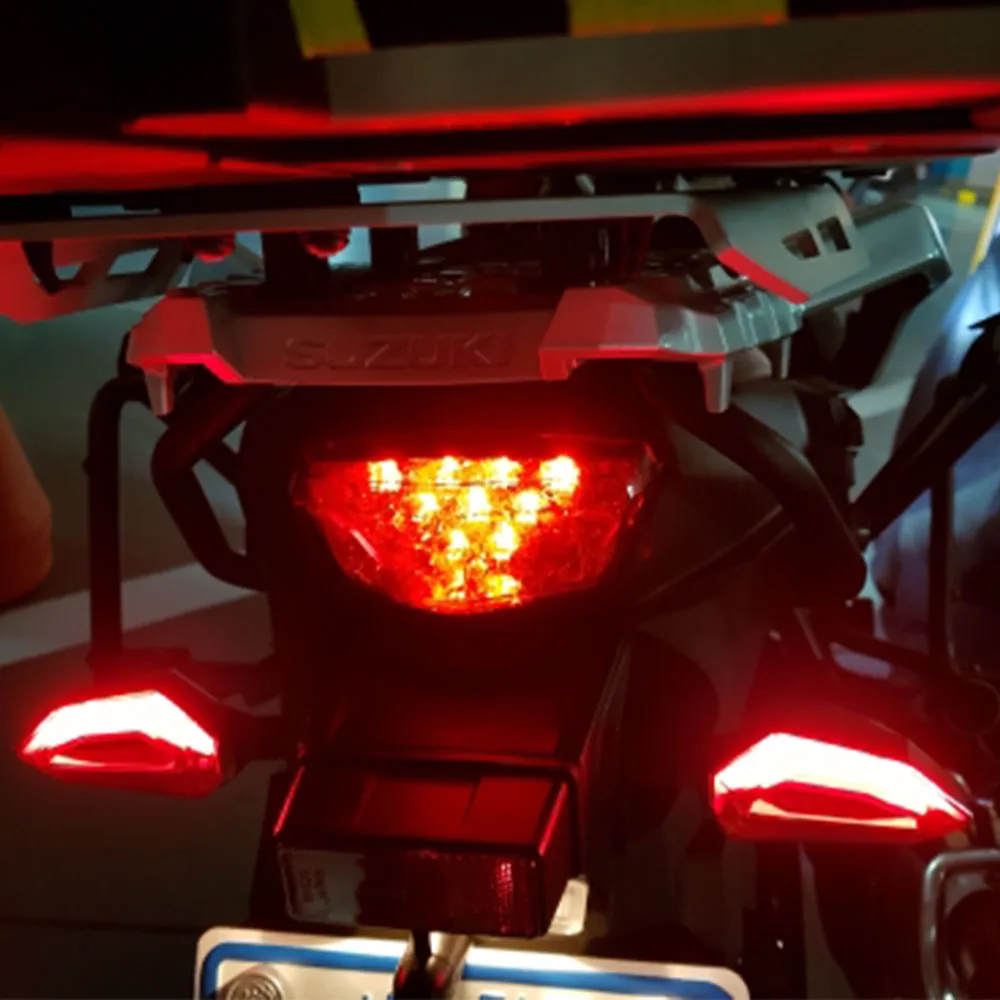High quality 1 pair universal LED motorcycle tail light turn indicator For DUCATI Monster 696 796 695 659 400 620 1100/S |