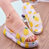 ladies slippers summer open toed platform slippers non slip home slippers shower slippers beach slippers jelly slippers 36 40