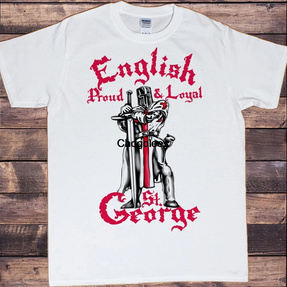 Мужская футболка с изображением английских гордых и верных рыцарей меча Джорджа