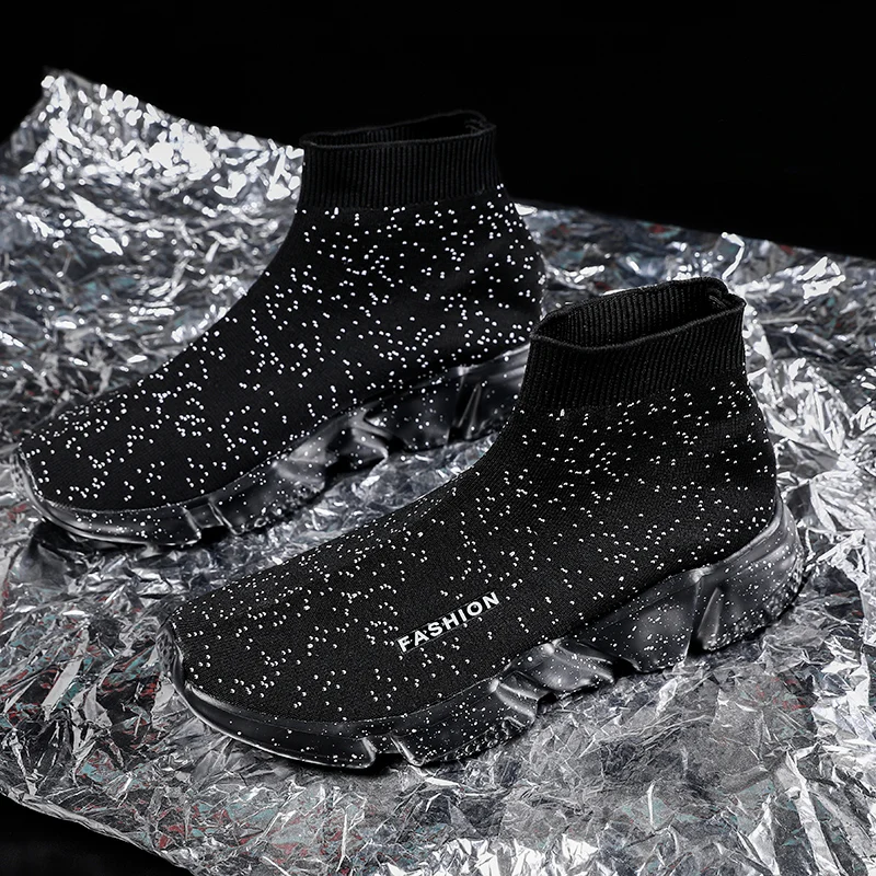 Новые модные кроссовки Gypsophila без шнуровки для женщин и мужчин размера плюс носки