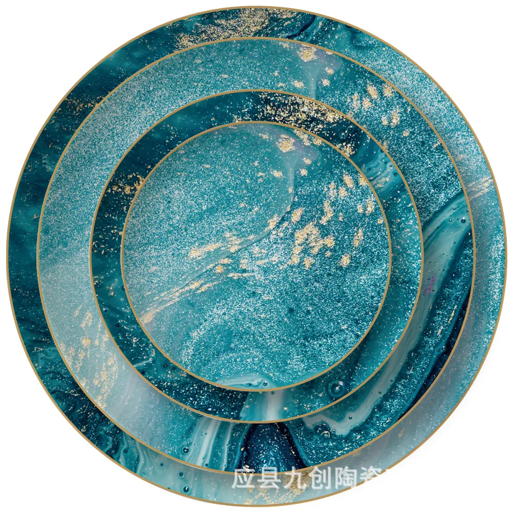 

Painted Phnom Penh ceramic cutlery macaron plate afternoon refreshment cake fruit