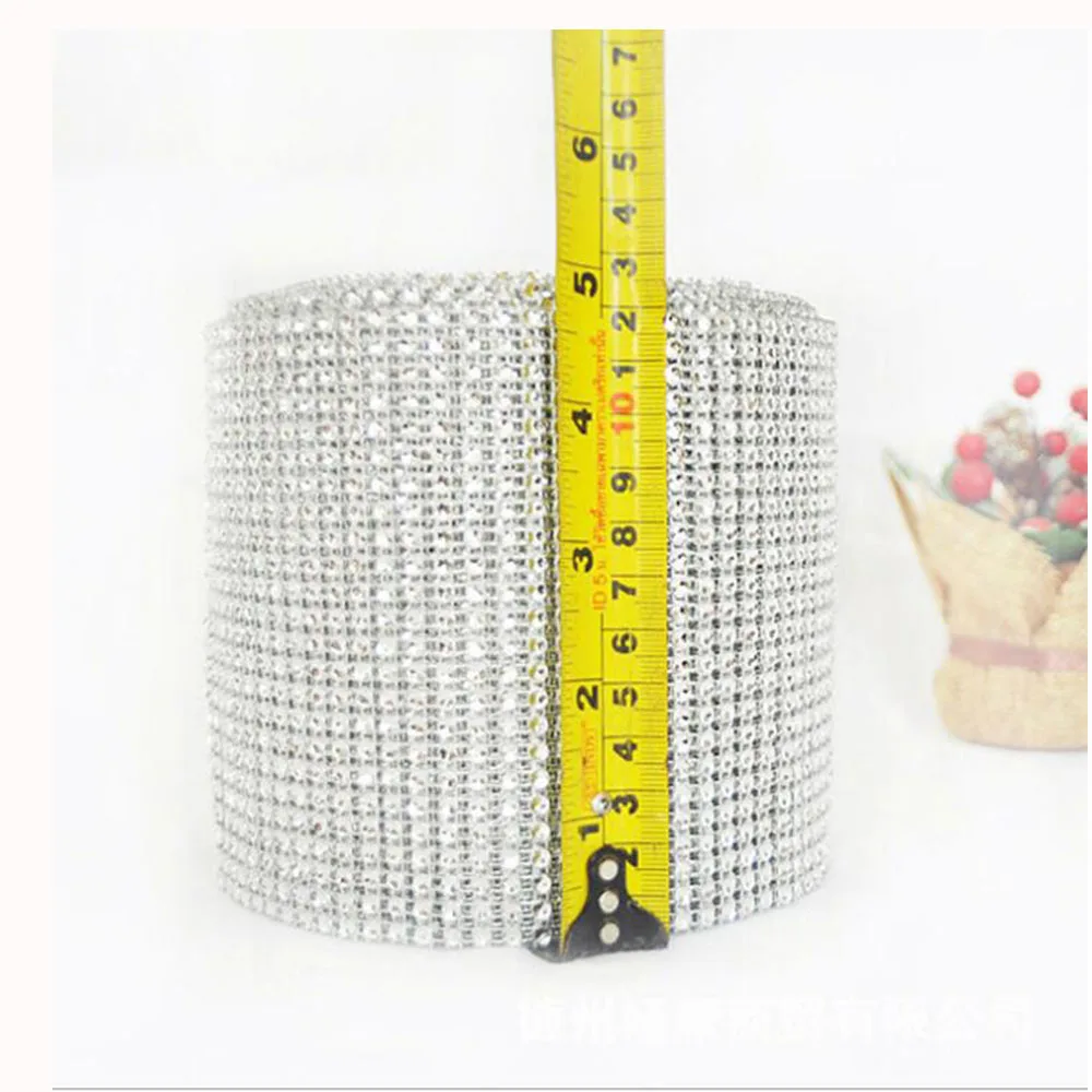 12 см * 100 Сетка рулон с алмазами событие Вечеринка День рождения Свадебные DIY