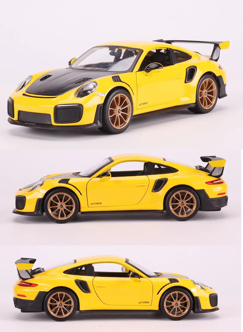 Maisto, 1/24, 1:24,, Porsche, 911, GTS, RS, суперкар, спортивный гоночный автомобиль, литая под давлением, модель, игрушка для детей, для мальчиков и девочек